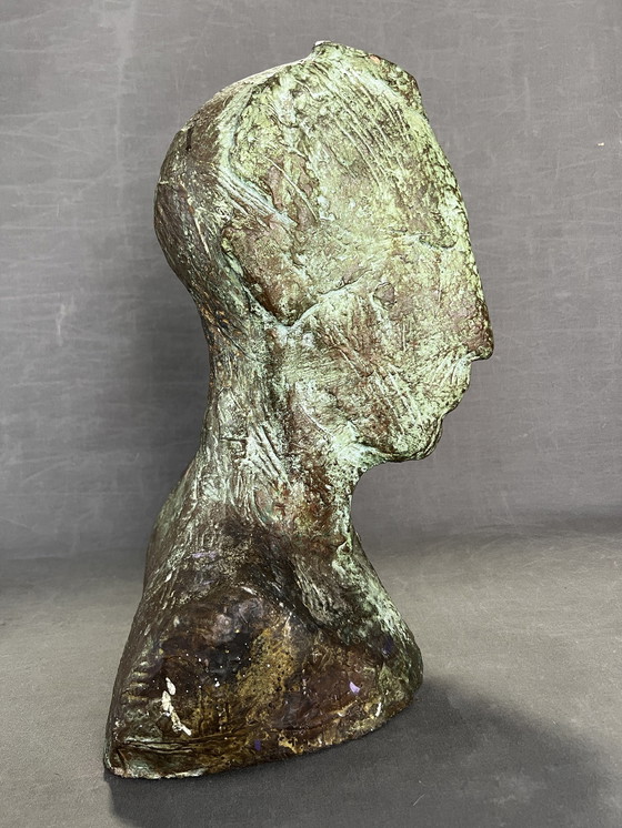 Image 1 of Büste Skulptur. Pablo Alonso Herraiz, Sevilla, Malaga, 41 cm. Faunenkopf 1994