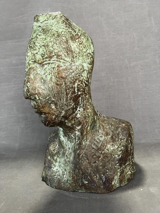 Image 1 of Büste Skulptur. Pablo Alonso Herraiz, Sevilla, Malaga, 41 cm. Faunenkopf 1994