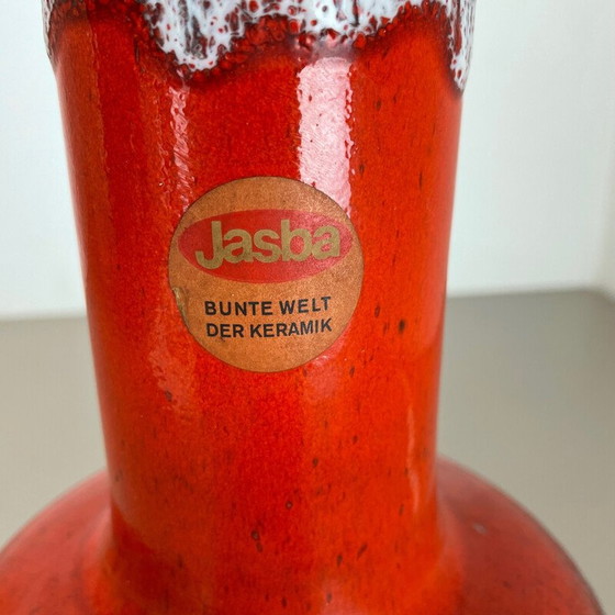 Image 1 of Vintage bunte fette Lava Keramik Tischlampe von Jasba Ceramics, Deutschland 1970er