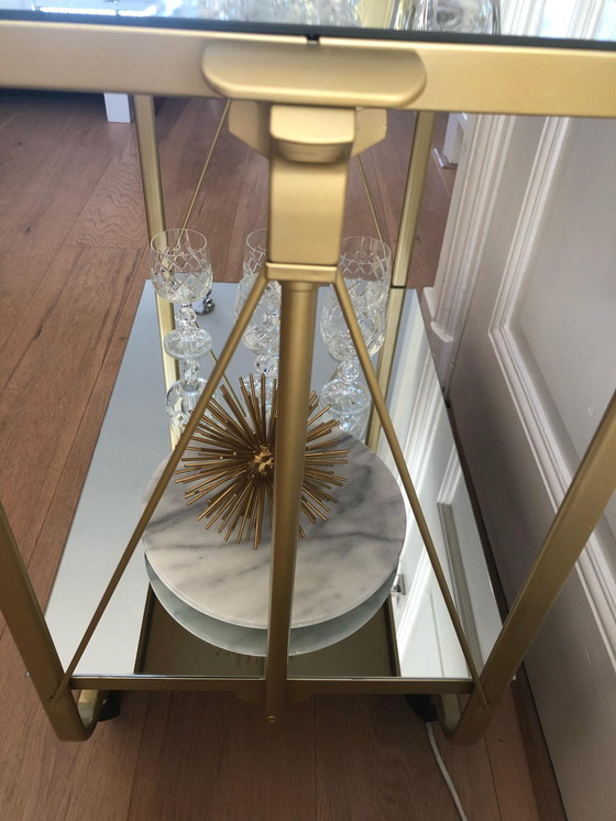 Image 1 of Servierwagen gold verspiegelt