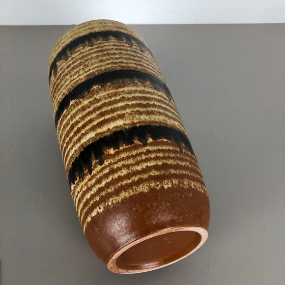 Image 1 of Vintage große Keramik Fat Lava Multi-Color 517-45 Bodenvase von Scheurich, 1970