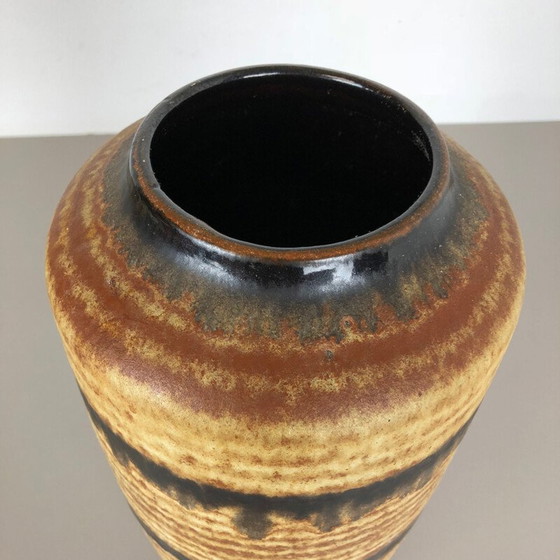 Image 1 of Vintage große Keramik Fat Lava Multi-Color 517-45 Bodenvase von Scheurich, 1970