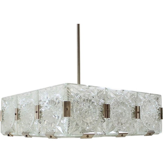 Image 1 of Klassische Glasaufhängung von Kamenicky Šenov, Tschechoslowakei