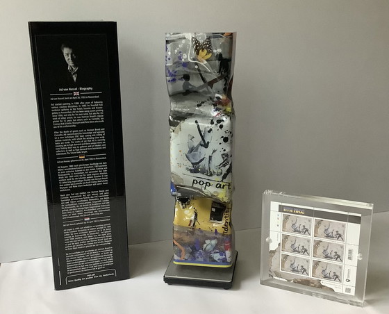 Image 1 of Ad van Hassel Ukraine Plexiglas Toffee + Grafitti Briefmarkenbogen.