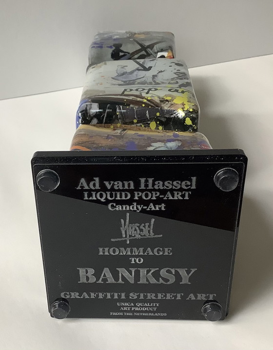 Image 1 of Ad van Hassel Ukraine Plexiglas Toffee + Grafitti Briefmarkenbogen.