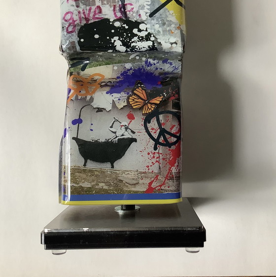 Image 1 of Ad van Hassel Ukraine Plexiglas Toffee + Grafitti Briefmarkenbogen.