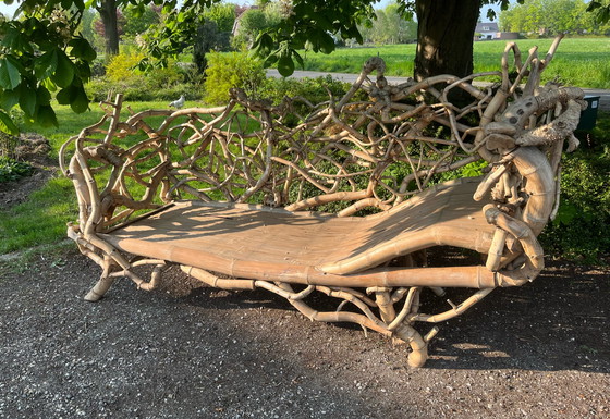 Image 1 of Karotten-Gartenbank aus Bambus