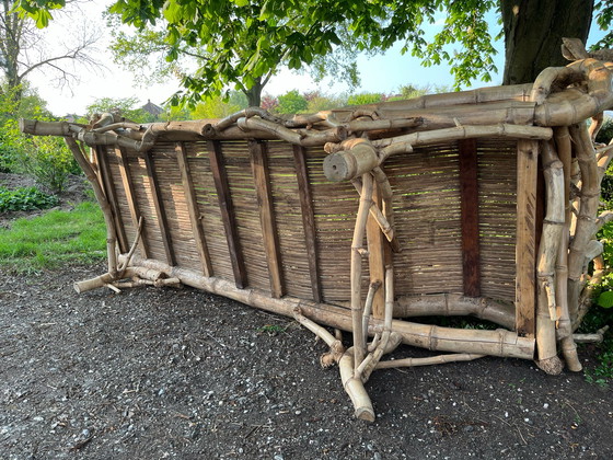 Image 1 of Karotten-Gartenbank aus Bambus