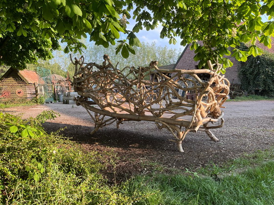 Image 1 of Karotten-Gartenbank aus Bambus