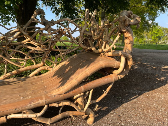 Image 1 of Karotten-Gartenbank aus Bambus