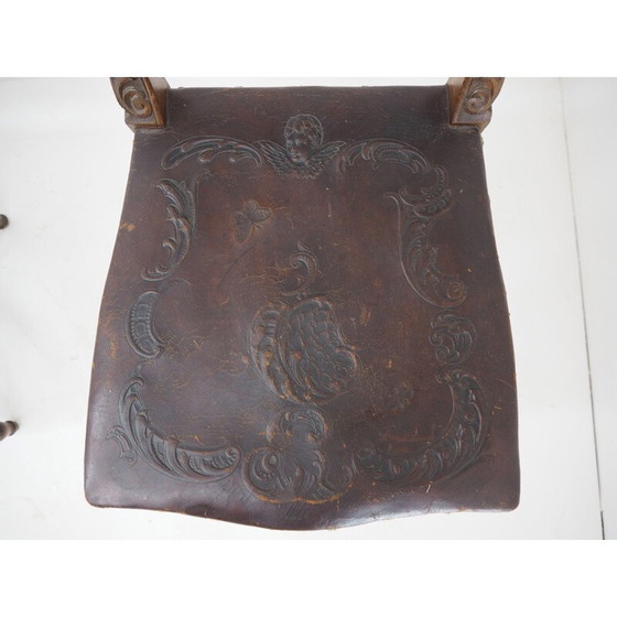 Image 1 of Paar Vintage-Stühle aus geprägtem Leder