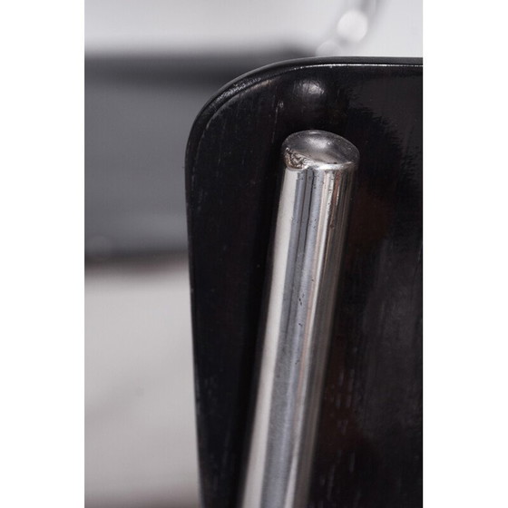 Image 1 of Satz von 6 schwarzen Bauhaus-Stühlen von Vichr a Spol, 1930er Jahre