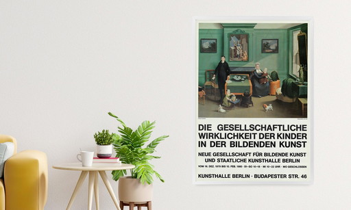 Die gesellschaftliche Wirklichkeit der Kinder in der bildenden Kunst 1980 poster