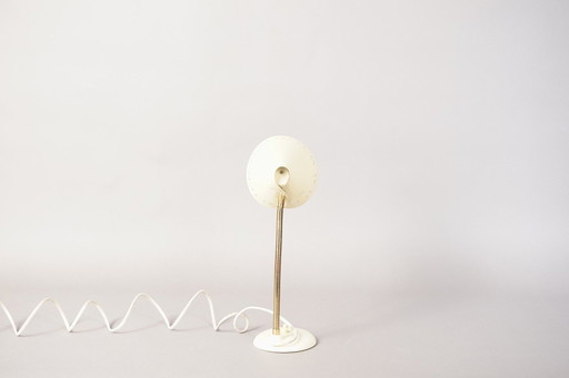 Vintage Tischlampe aus Lochblech im Stil von Mathieu Mategot, 1960er