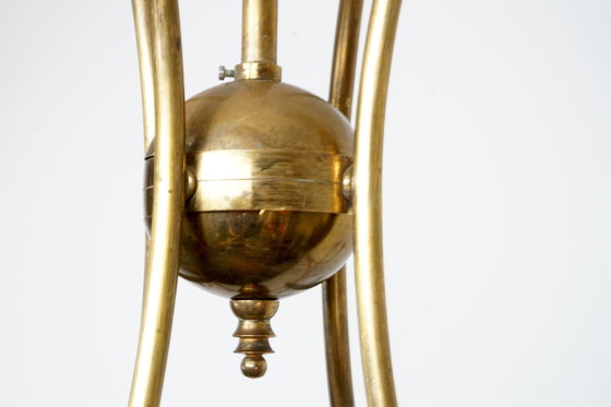 Image 1 of Italienischer Mid-Century Sputnik Kronleuchter, 1950er