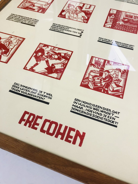 Image 1 of Fre Cohen – Bildungsplakat aus der Vorkriegszeit