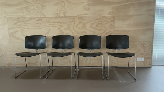 Image 1 of 4x Steelcase Max-Stacker Esszimmerstühle