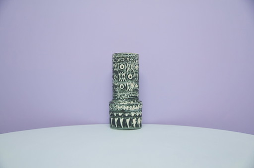 grün & beige westdeutsche Vase Spara