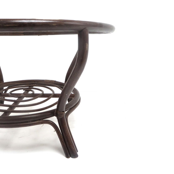 Image 1 of Vintage Couchtisch aus Rattan