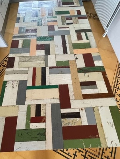 Design Tisch aus Altholz Stil Piet Hein Eek 200x100 cm