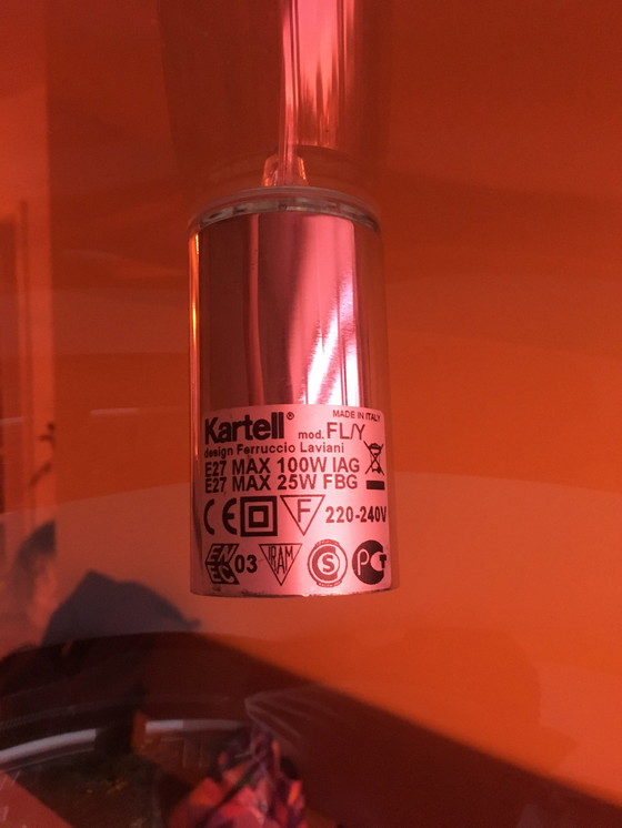Image 1 of Kartell FL/Y Rote Lampe