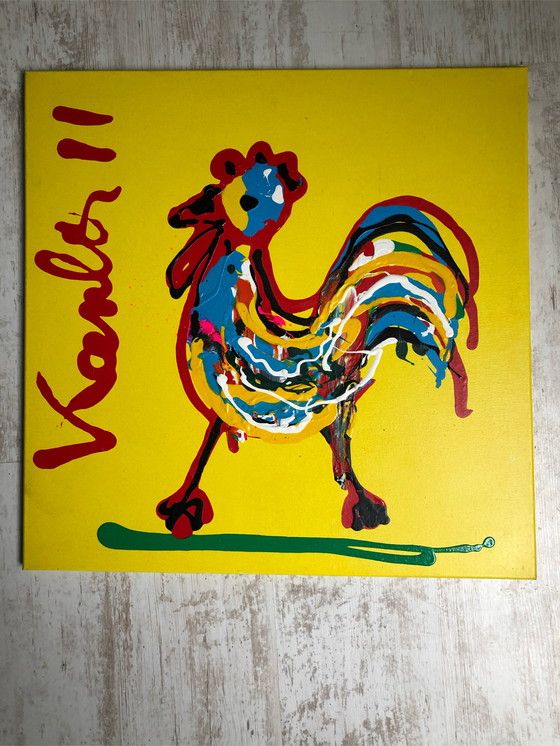 Image 1 of Kanbier - Ölgemälde - Huhn