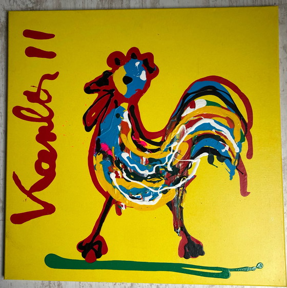 Image 1 of Kanbier - Ölgemälde - Huhn