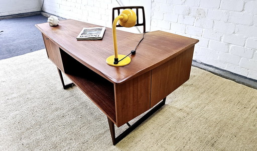 Peter Løvig Nielsen Desk 60S 70S Teak Mid Century Schreibtisch 