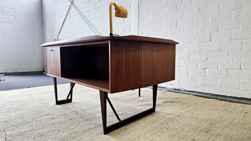 Peter Løvig Nielsen Desk 60S 70S Teak Mid Century Schreibtisch 