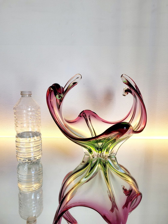 Image 1 of Murano Vintage Schale mehrfarbig, Organisches Design, Italien, 1960er Jahre