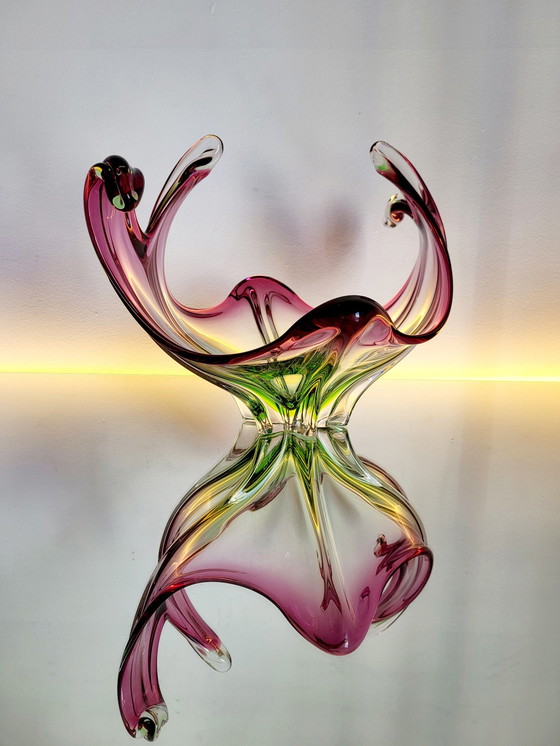 Image 1 of Murano Vintage Schale mehrfarbig, Organisches Design, Italien, 1960er Jahre