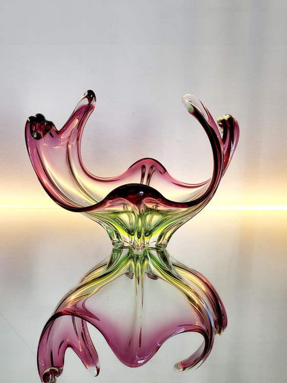 Image 1 of Murano Vintage Schale mehrfarbig, Organisches Design, Italien, 1960er Jahre