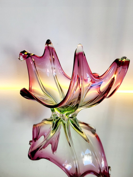 Image 1 of Murano Vintage Schale mehrfarbig, Organisches Design, Italien, 1960er Jahre