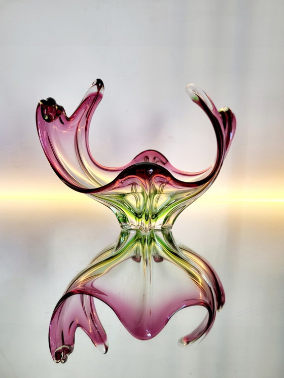 Image 1 of Murano Vintage Schale mehrfarbig, Organisches Design, Italien, 1960er Jahre