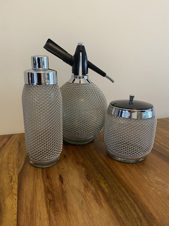 Image 1 of Luxuriöses Vintage Mesh Bar Set.