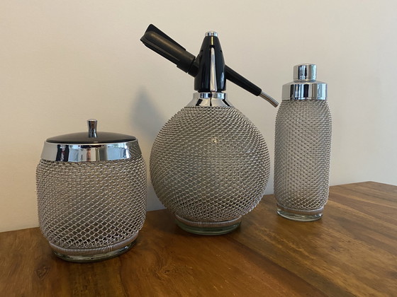 Image 1 of Luxuriöses Vintage Mesh Bar Set.