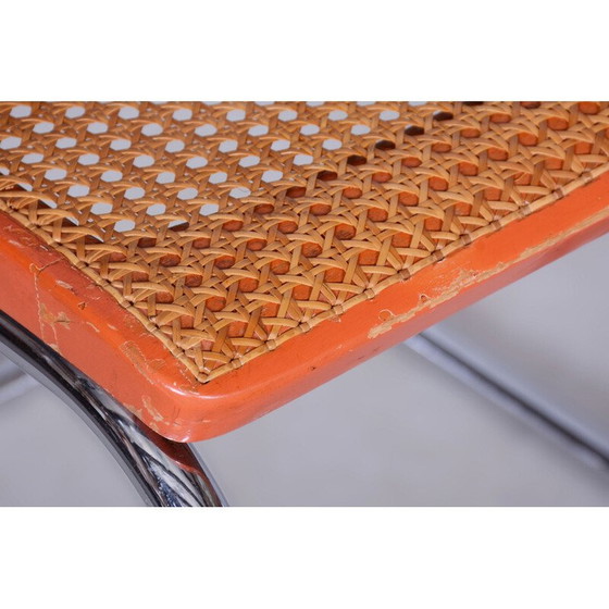 Image 1 of Paar alte Sessel aus Buche und Rattan von Robert Slezak, Tschechoslowakei 1930