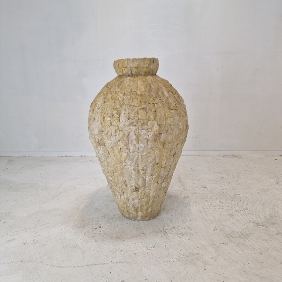 Image 1 of Pflanzgefäß aus Mactan-Stein, Italien 1980