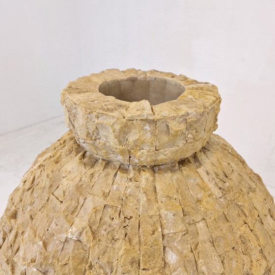 Image 1 of Pflanzgefäß aus Mactan-Stein, Italien 1980