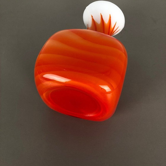 Image 1 of Große Vintage Pop Art Opaline Florence Vase 1970er Jahre
