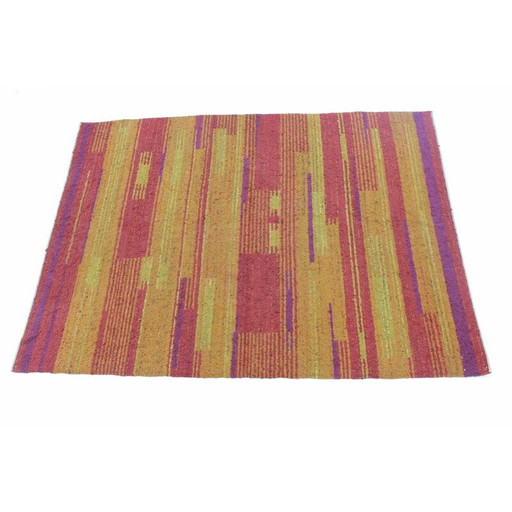 Geometrischer mehrfarbiger Teppich, Tschechische Republik, 1940