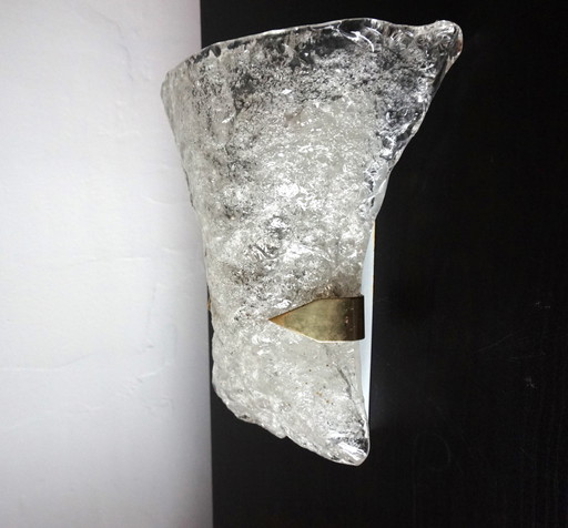 Hillebrand Murano-Eisglas-Wandleuchte von Egon Hillebrand, 1960