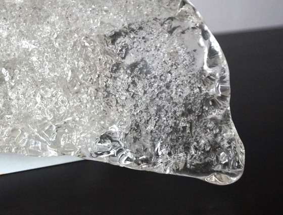 Image 1 of Hillebrand Murano-Eisglas-Wandleuchte von Egon Hillebrand, 1960