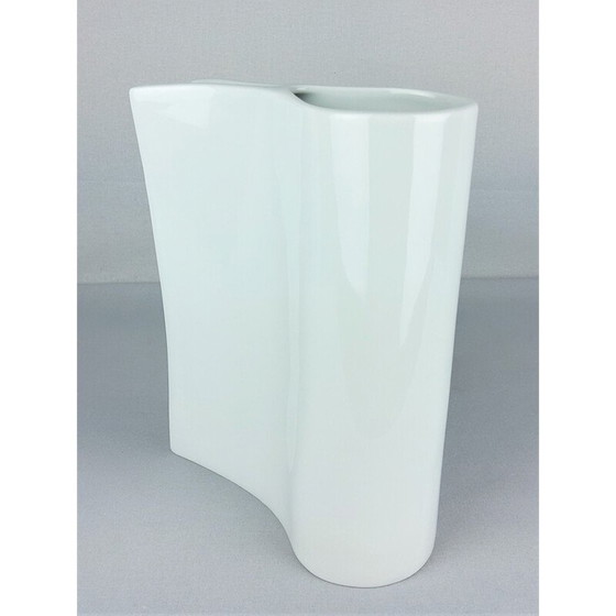 Image 1 of Weiße Vintage-Porzellanvase von Sarian, 2000