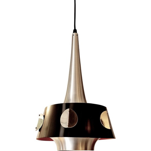 Vintage Lamello Metall-Hängeleuchte, Dänemark 1960