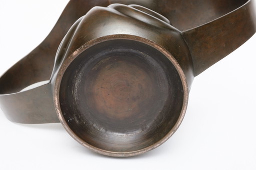 Außergewöhnliche Bronzevase Japanisch