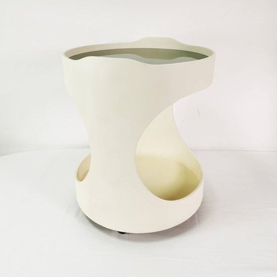 Image 1 of Space Age vintage Beistelltisch von Opal, Deutschland 1970er