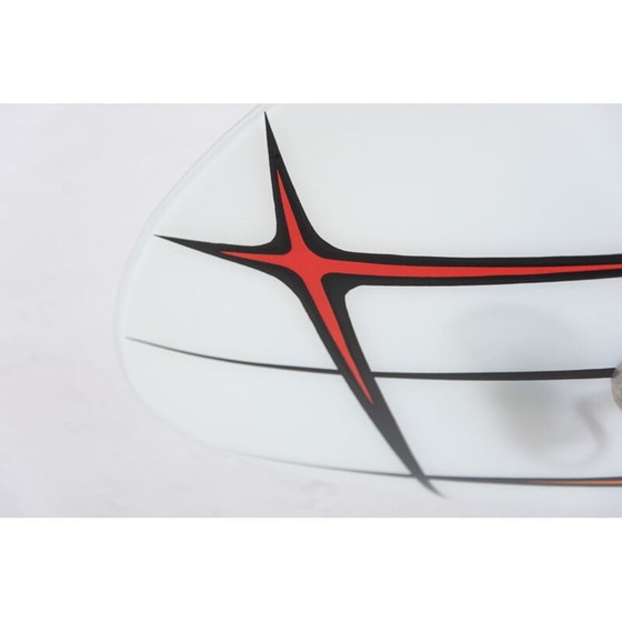 Image 1 of Verchromter Kronleuchter aus der Raumfahrtzeit mit Schirm, Tschechoslowakei 1960