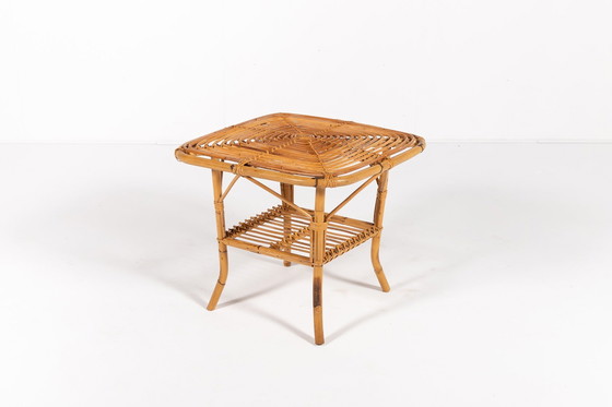 Image 1 of 1970'S Italienisches Design Rattan Innen/Außen Set