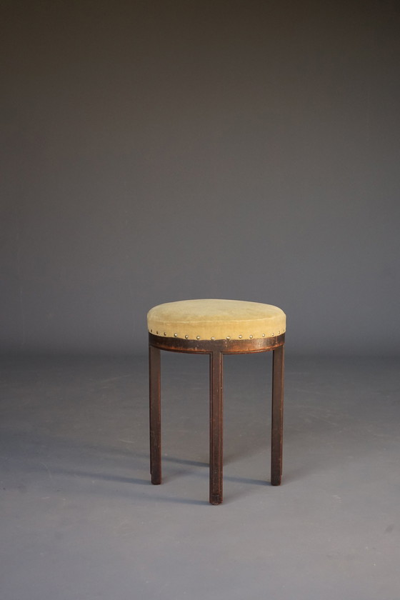 Image 1 of H.Pander & Zonen Modernistischer Hocker. 1930s